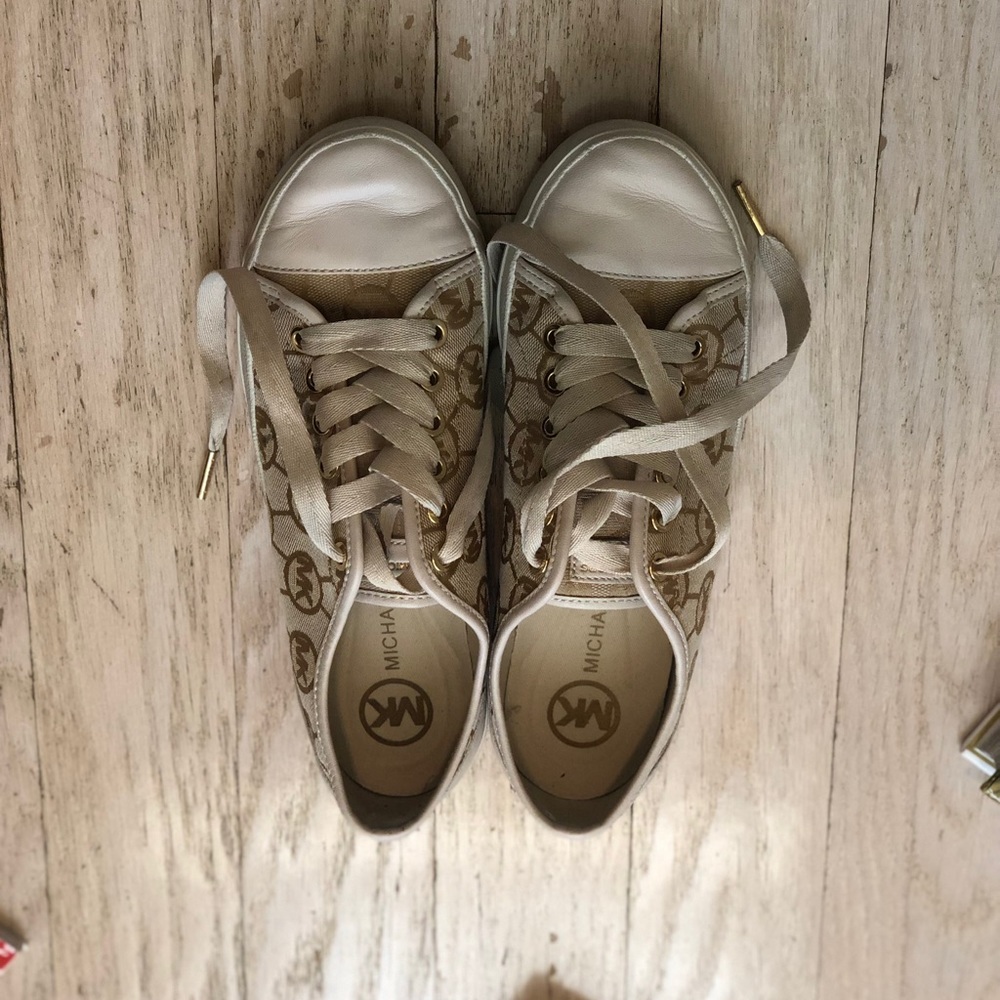Michael Kors beige sneakers